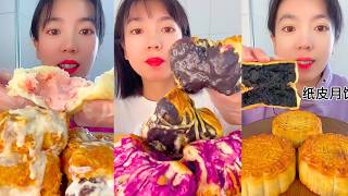 Creamy Pastries And Black Sesame Mooncake Dessert Feast screenshot 4