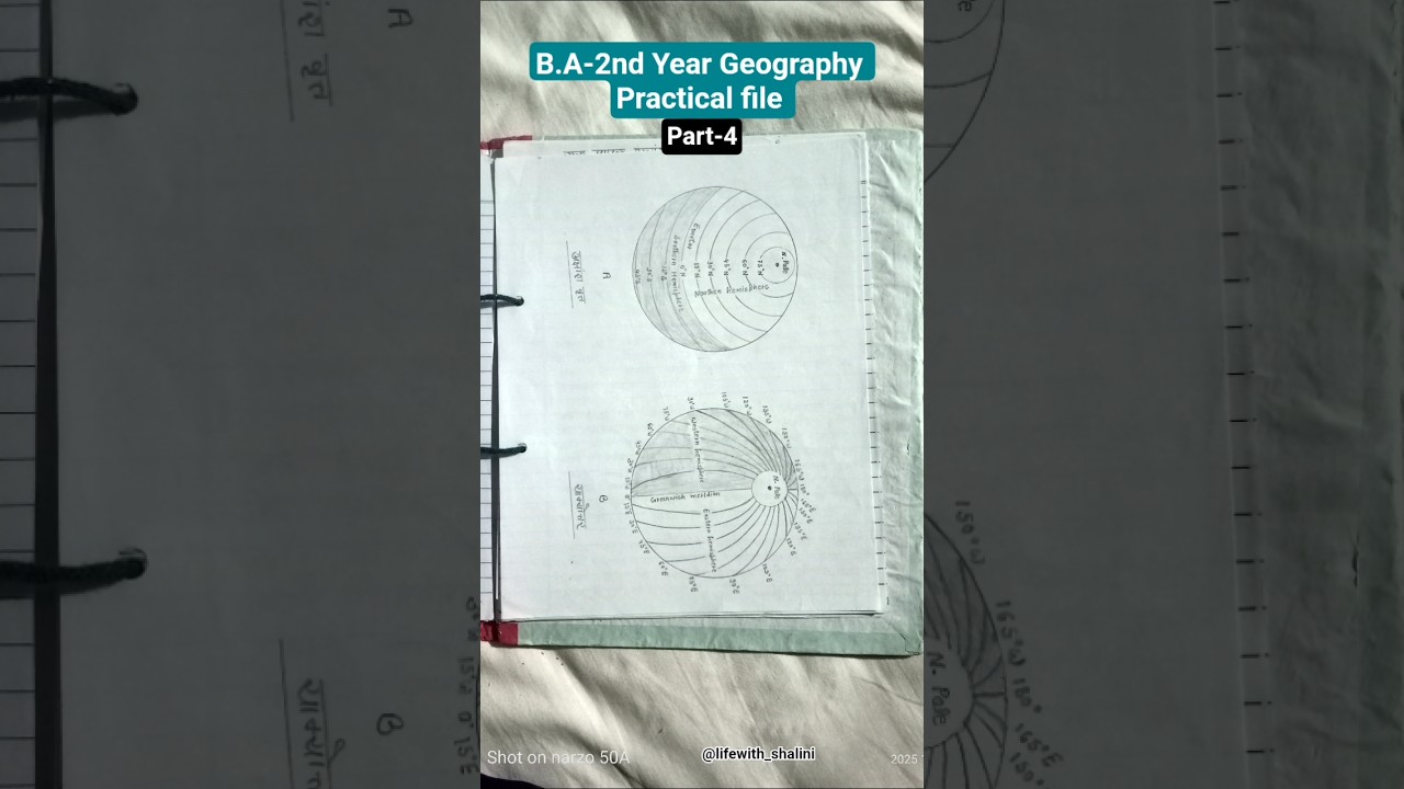 part-4 B.A-2nd Year Geography Practical file (3rd-semester) 