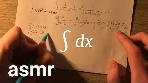 solving integrals - math asmr (no talking)