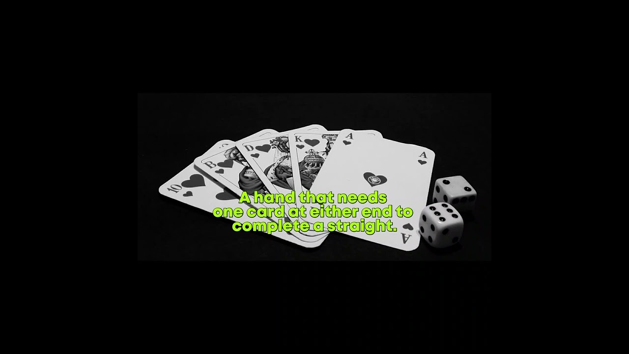 Open Ended Straight Draw in Poker Slang | Poker Vocabulary 