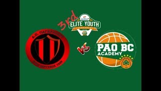 ΑΟ Παγκρατίου vs PAO BC Academy | 3ο Amita Motion Elite Youth Tournament 15/12/2018