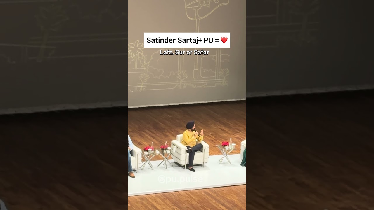 Satinder Sartaaj Live at Panjab University❤️ | A Magical Evening of Lafz, Sur & Safar #PU #satinder