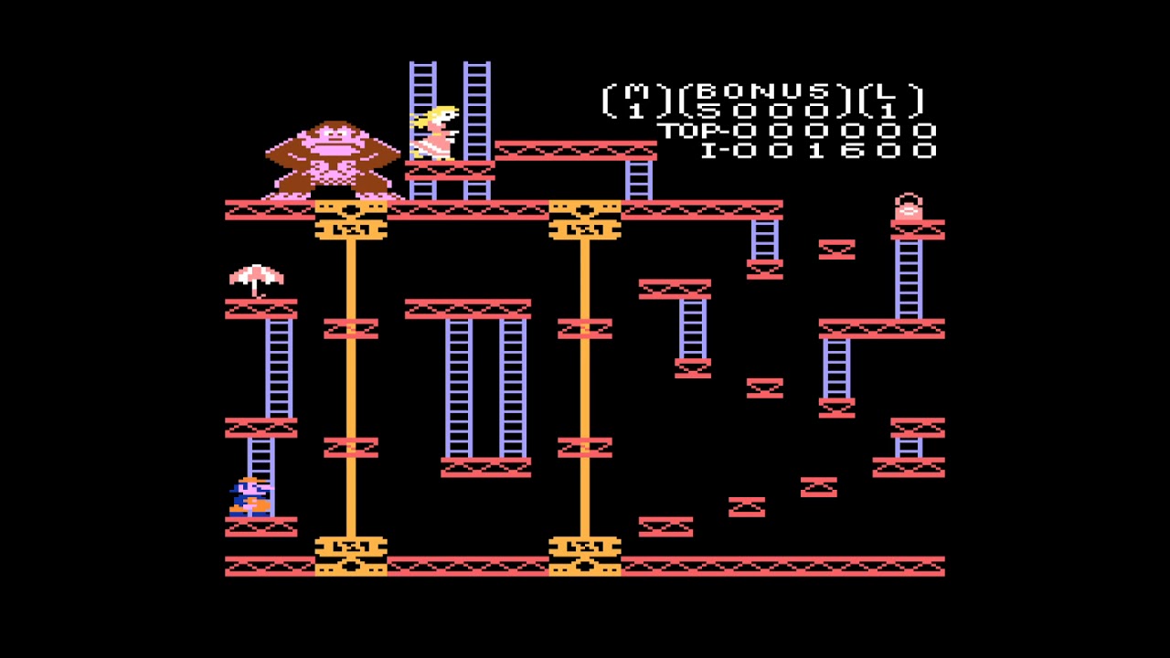 Cartouche Donkey Kong - Atari 7800 - PAL - 100% Fonctionnelle (Étiquette Abîmée)