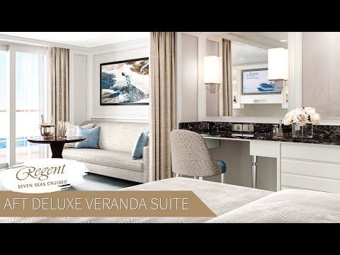 Seven Seas Grandeur Aft Deluxe Veranda Suite walkthrough tour
