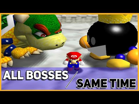 I Attempted To Fight All Of The Bosses In Super Mario 64... AT THE SAME TIME!!!