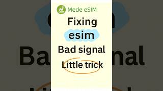 iPhone eSIM Instant Hack! Fix Weak Signal While Traveling ✈️ #esim #phone #tech  #travel  #medeesim