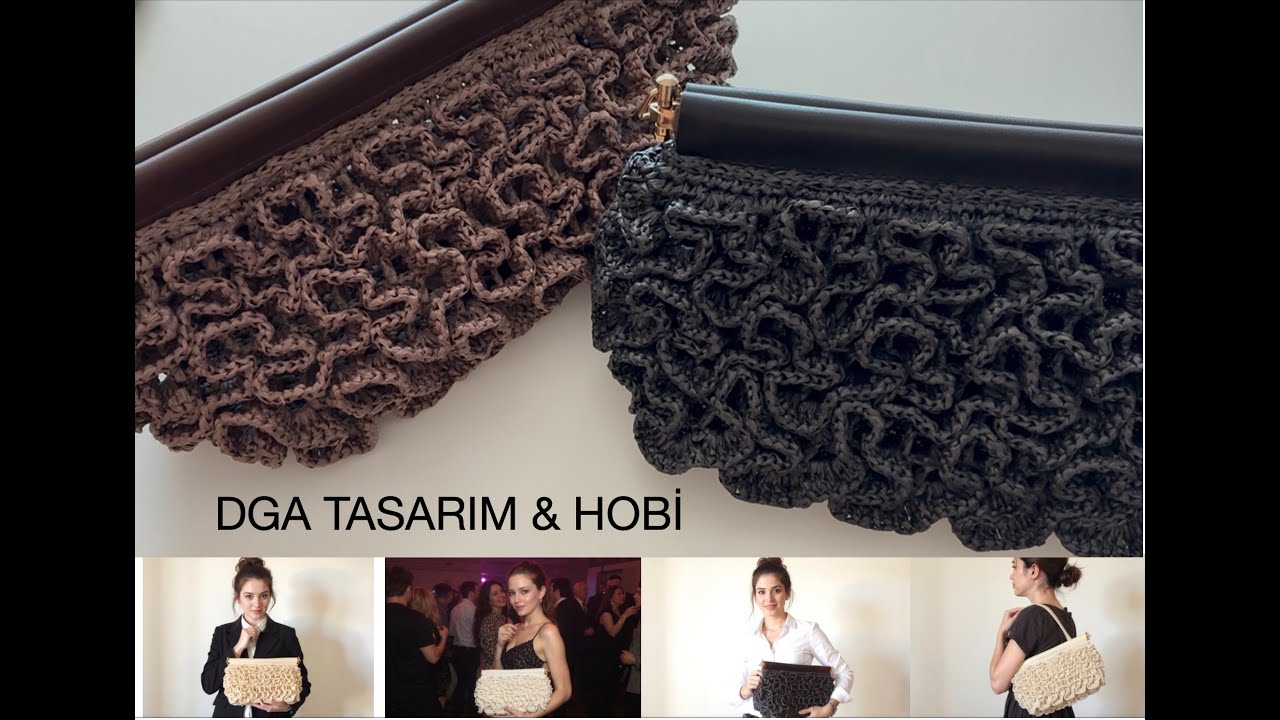 Fırfır Detaylı Burslu Çanta /  Crochet Bag with Ruffle Detail  #crochet #handmade #diy #bag #örgü