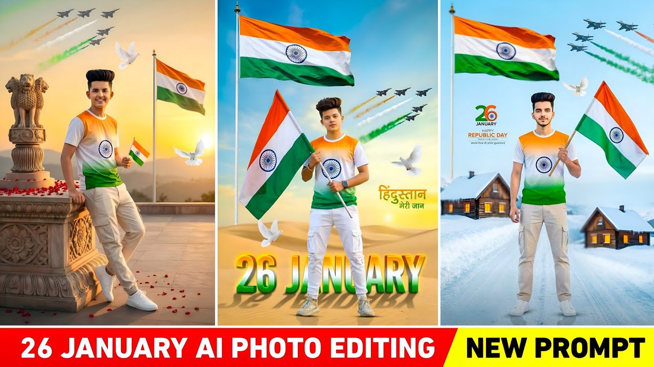 26 january photo editing | Republic day photo editing | Gemini photo edit 26 january