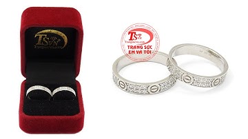 Nhẫn cưới vàng trắng lứa đôi, Nhẫn cưới vàng trắng, TSVN024329