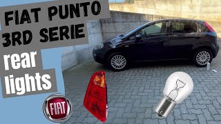 How to replace rear lights Fiat punto 3rd serie 