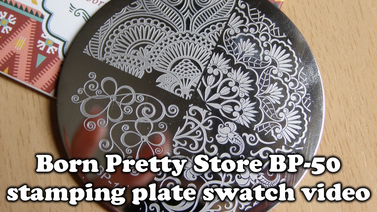 Born Pretty Store BP-17 stamping plate | Swatch video