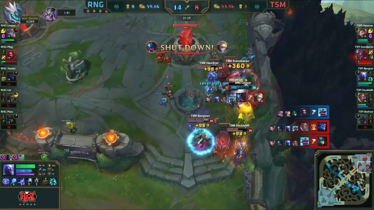 World Championship - RNG Vs. TSM - Team Fight