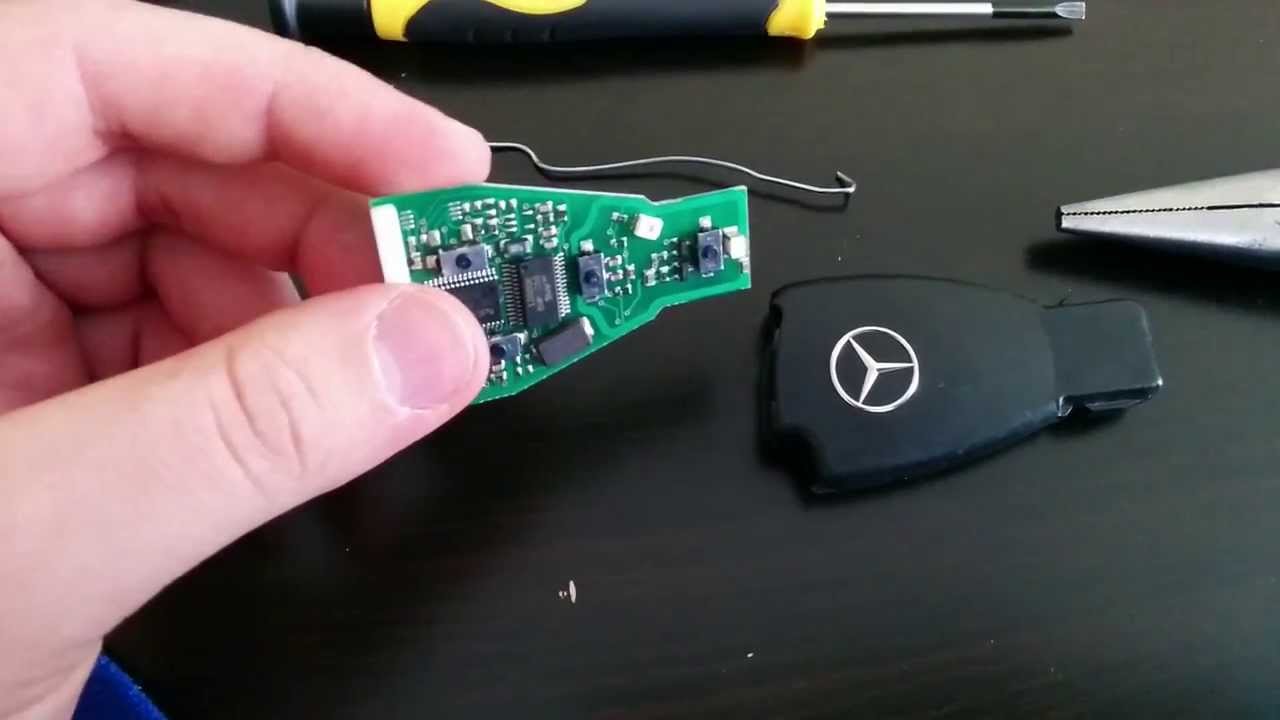 DIY How To Take Apart Mercedes Benz Key Fob Chip, Battery, and Casing ...