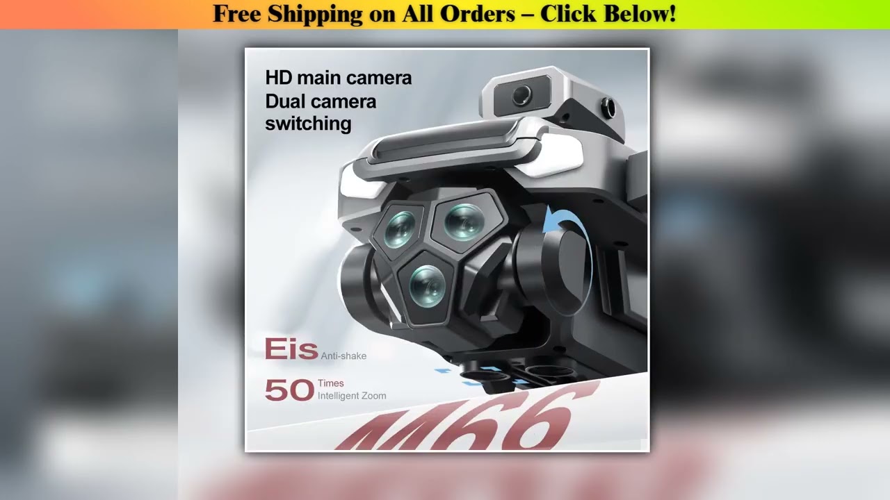 New M66 Dwi Drone 8K FPV With Camera Screen 5G Folding Remote Control Quadcopter Brushless Motor