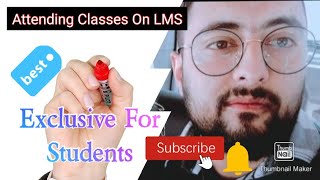 How students can view the class content on LMS DSEK
