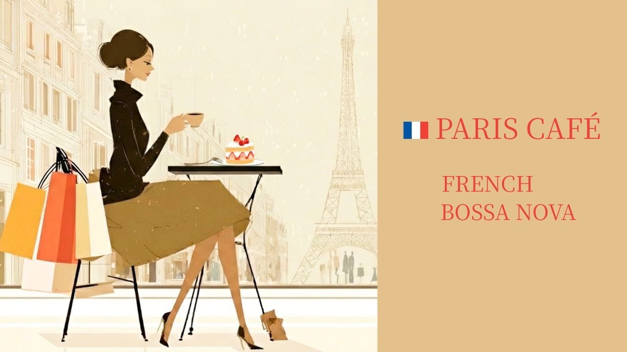 Paris Café French Chanson ☕ Smooth Bossa Nova & Female Vocals