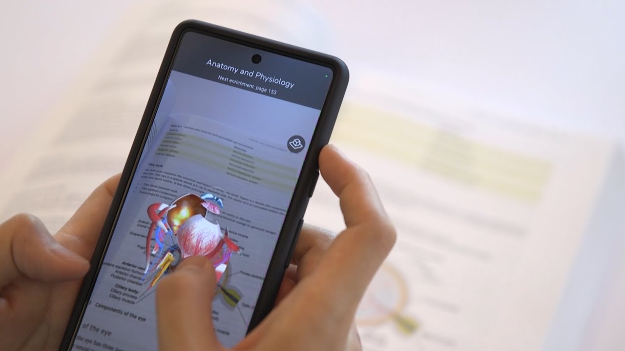 Augmented Reality textbook trial for nursing students YouTube
