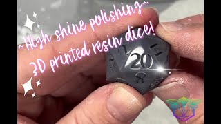 Polishing 3d printed dice masters in just a few steps using wet and dry sandpaper and Zona paper
