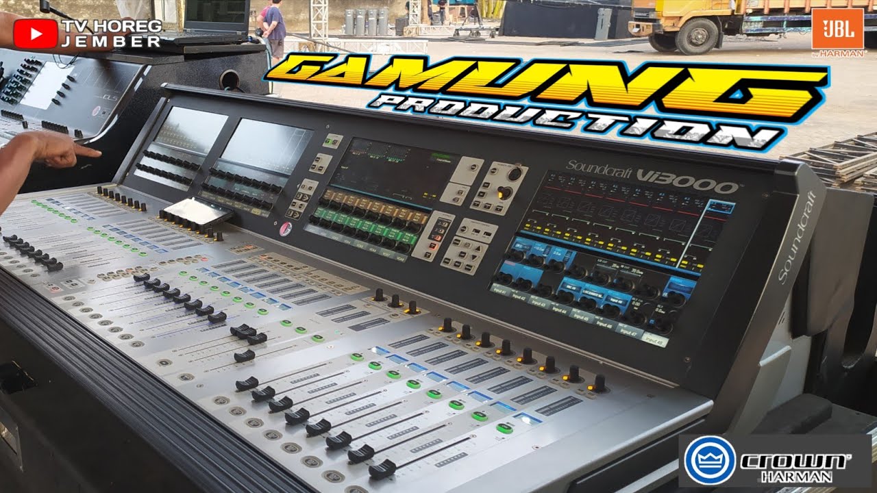 Gamung Production Sound dari jakarta, soundnya tv Nasional, persiapan konser di Jember