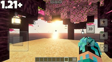✨Best Realistic Shader for MCPE 1.21+ | No Lag + Render Dragon Support🔥