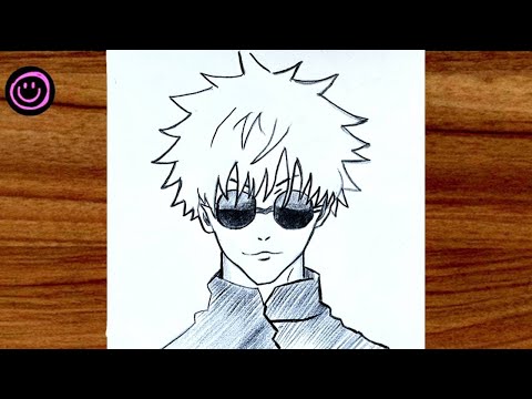 How to Draw Gojo Satoru | Easy Anime Drawing Tutorial Step by Step for Beginners