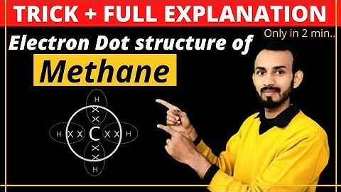Trick/How to draw electron dot structure of methane | Electron dot structure of methane class 10