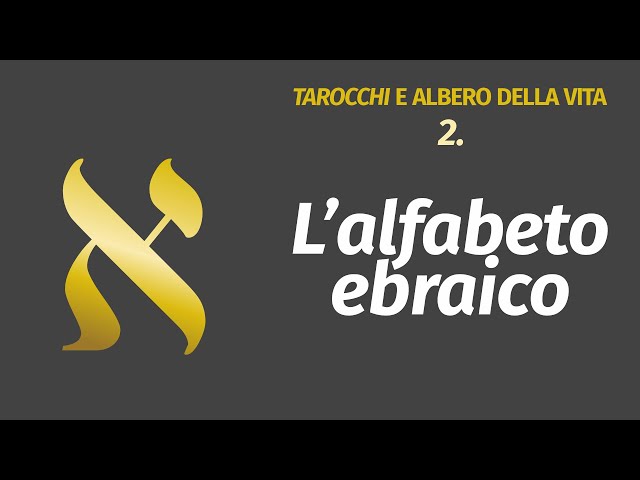 2. L'ALFABETO EBRAICO