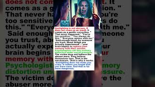 Gaslighting Doesn't Make You Doubt Them. It Makes You Doubt Yourself. Here's How. #shorts #mindtrap