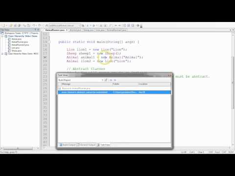 Class Hierarchies - Demo Code Making Animal abstract