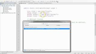 Class Hierarchies - Demo Code Making Animal abstract