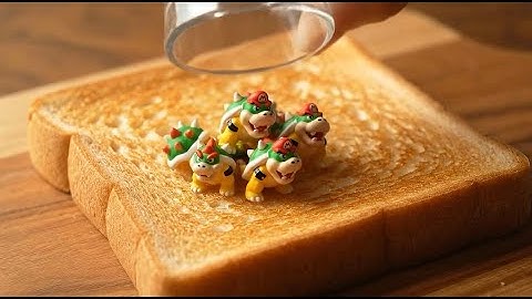 1 Hour of AI ASMR Glass Cutting and Spreading items on toast