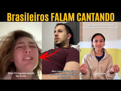 Gringos JURAM QUE Brasileiros FALAM CANTANDO 