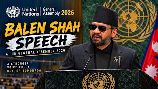 Prime Minister Balen Shah on UN General Assembly 2026 🇺🇳 #balenshah #ungeneralassembly #shorts #fyp 