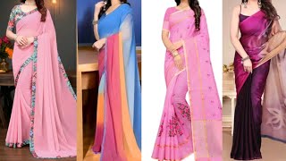 Women's Navy Blue Soft Chiffon Saree || chiffon Saree || new fancy sarees || @AllShoppingLinks screenshot 5