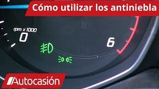 Reafirmar instalaciones Irradiar Cómo utilizar las luces antiniebla del coche - YouTube