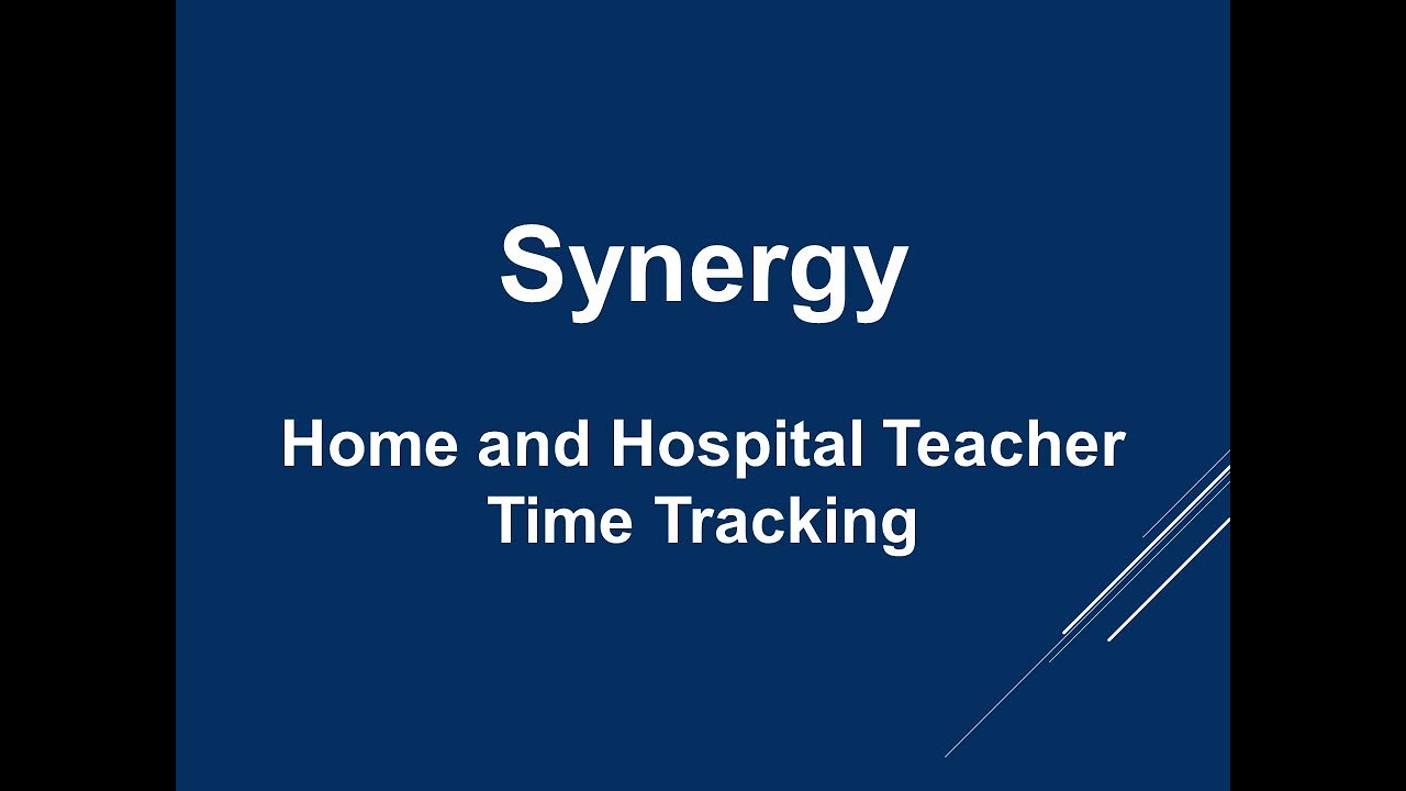 Synergy Home and Hospital Time Tracking YouTube
