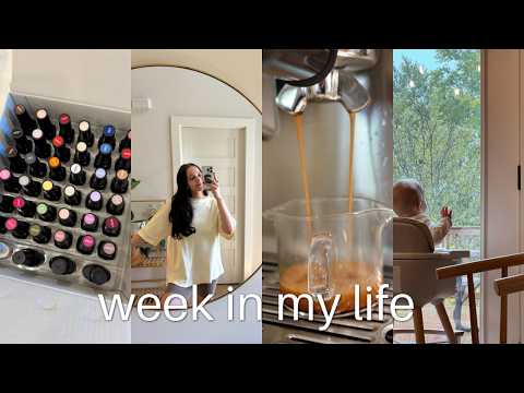 Fall week in my life ☕️ bean box coffee, baby thrifting & grocery haul + amazon gel nails! 