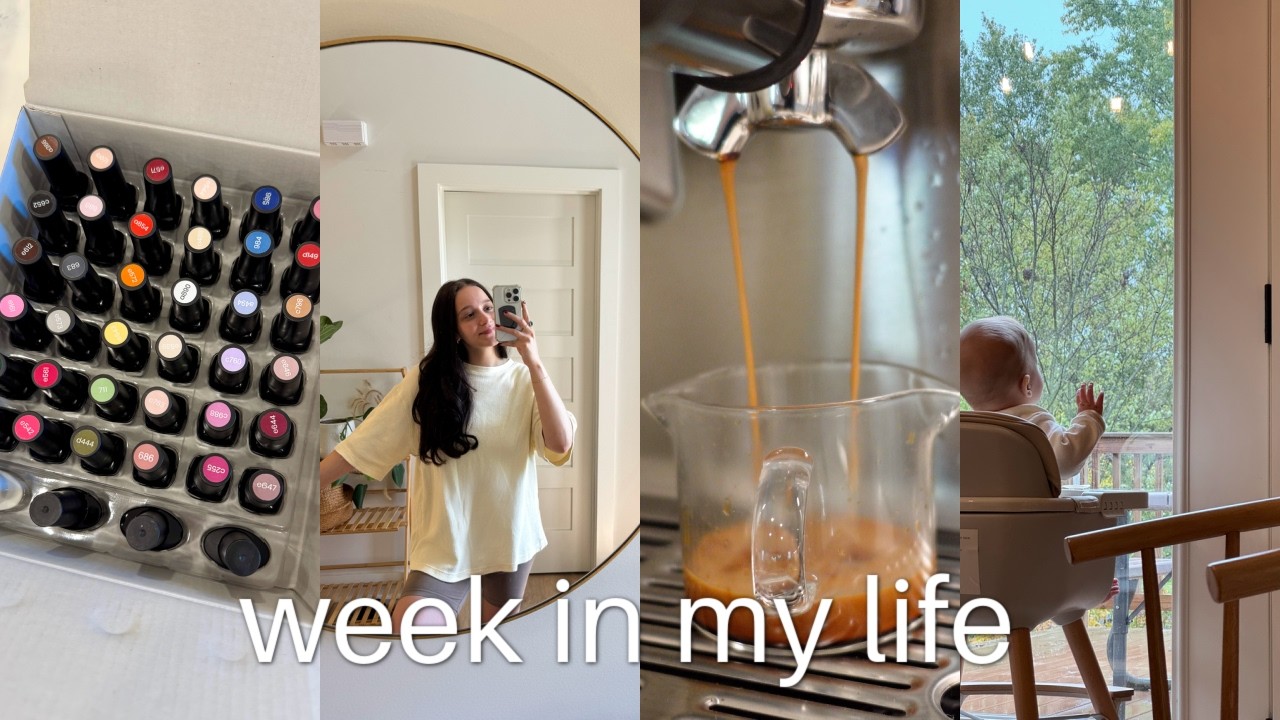 Fall week in my life ☕️ bean box coffee, baby thrifting & grocery haul + amazon gel nails! 