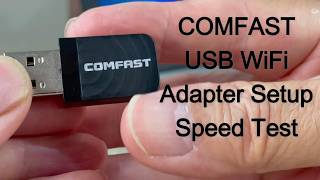 USB WiFi 5 Adapter | COMFAST USB WiFi Adapter Setup & Review | Nice WiFi Booster?