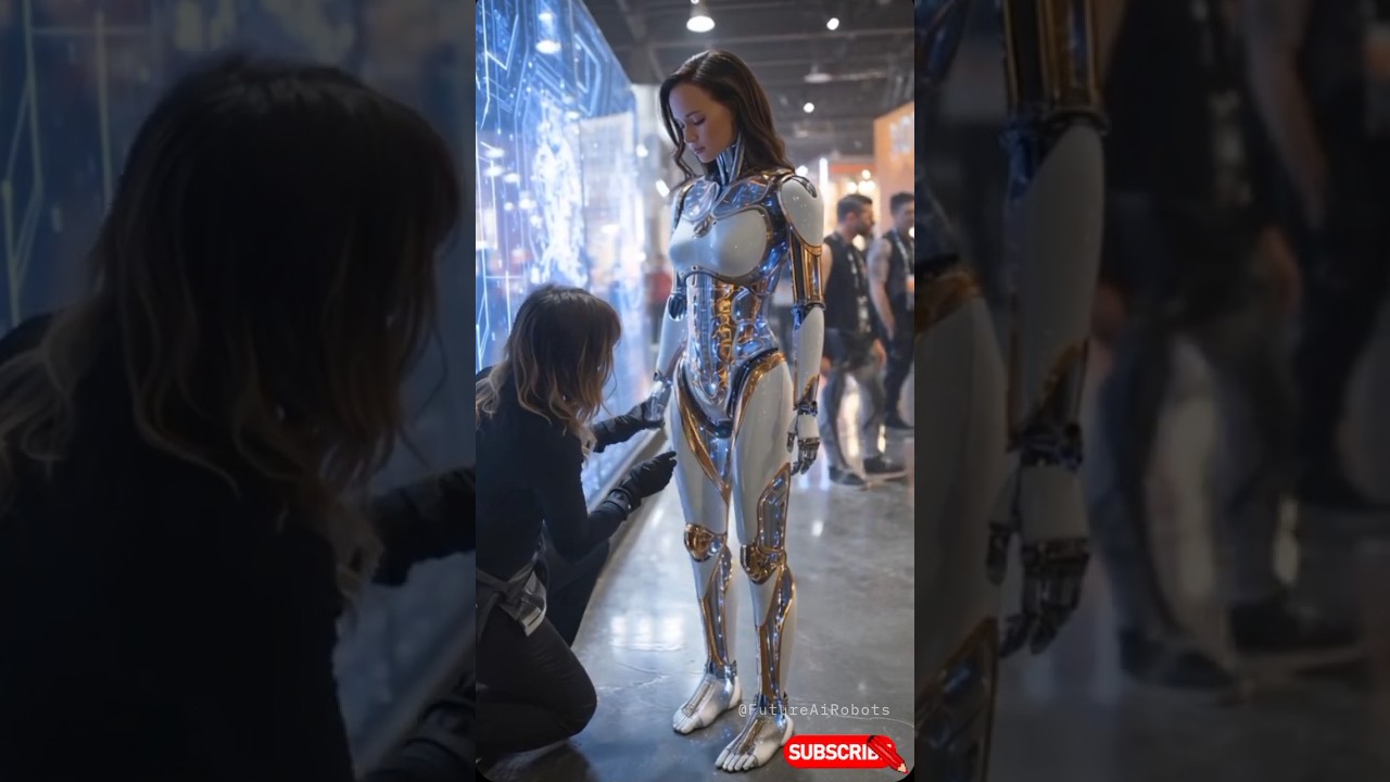 Crowd Mesmerized by Robot’s Inner Leg Circuits 