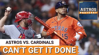 ASTROS POSTCAST: Houston Astros Can't Get It Done, Drop First Game Of Series To The Cardinals screenshot 3