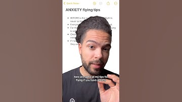 Watch these tips if you have FLYING ANXIETY