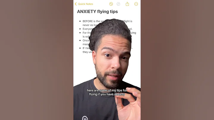 Watch these tips if you have FLYING ANXIETY