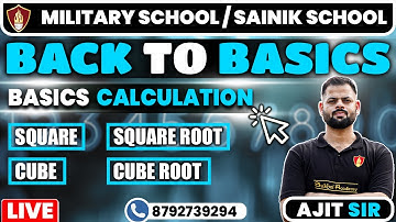 Basic Mathematics for  Military School & Sainik School | RMS & Sainik School Online Coaching 2024
