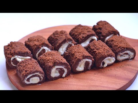 Dessert Coklat Gulung, Tanpa Oven