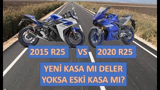 Yamaha Yzf R25 2020 Ve 2015 Kasasi İle Yariştik. R25 Ler Yarişiyor Yeni̇ Kasa Mi Eski̇ Kasa Mi?