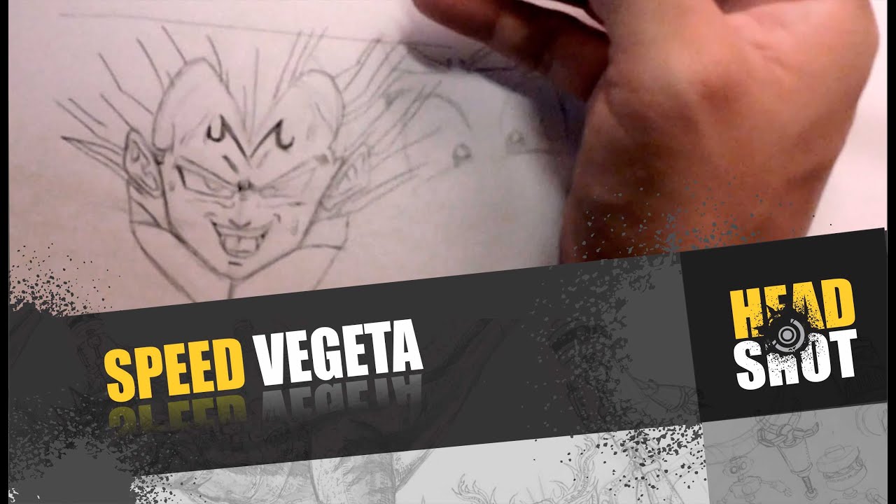 speed draw vegeta, dibujo rapido de veheta