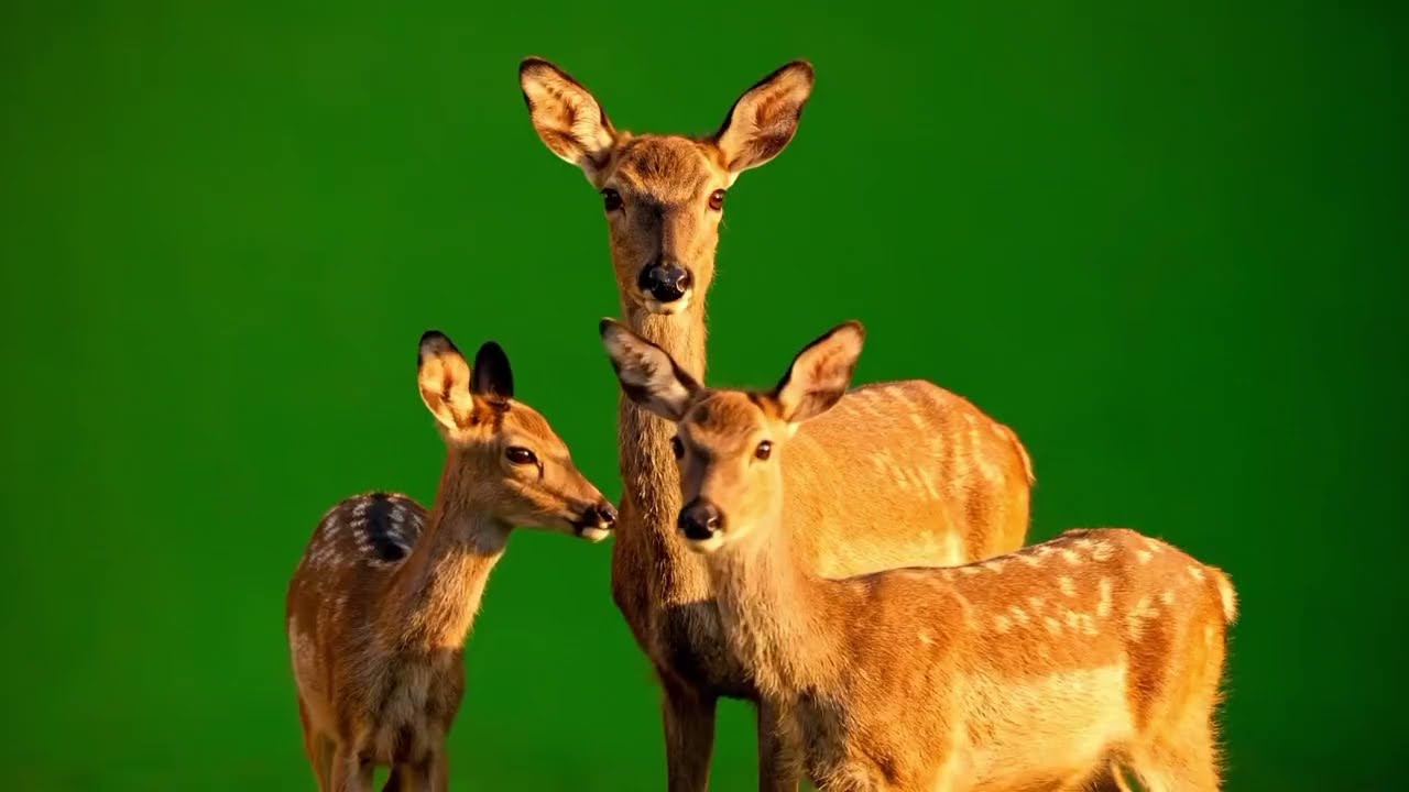 Deer Green Screen Video | Chroma Key Deer Footage | No Copyright 