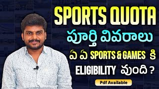 Sports Quota పూర్తి వివరాలు | Ap Eamcet 2022 | Ts Eamcet 2022 | YoursMedia | Engineering Counselling screenshot 5
