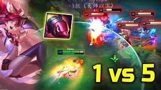 Rank 1 Jinx : INSANE Mechanic 1v5 Dominating Master Elo - Engsub